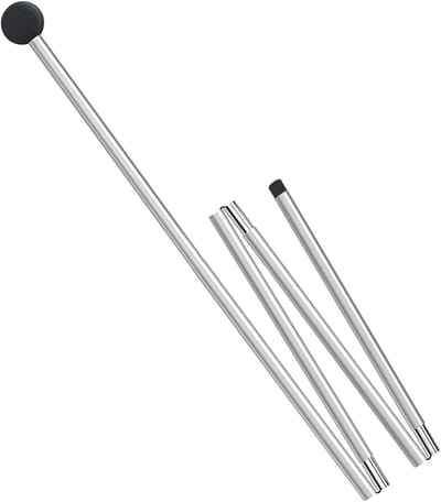 Tentstokken Set - Dekzeil Polen - Kamperen Buiten - Lichtgewicht Aluminium - 42 x 85 cm - Meerkleurig