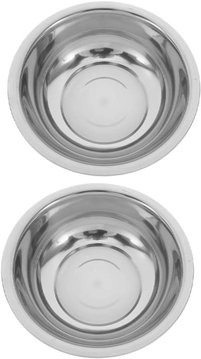 Roestvrijstalen Wasbakken - Multifunctionele kommen - Voetenbad en wassen - Duurzame constructie - 29 cm breed - Zilverkleurig