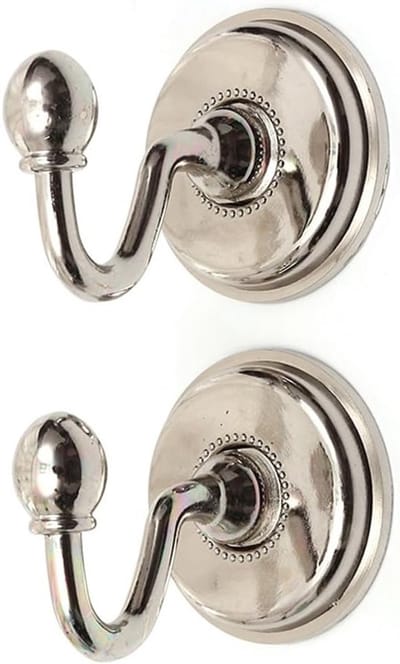 Decoratieve Wandhaak Set van 2 Stuks, Vintage Metaal voor Kleding, Hoeden en Gordijnen met Schroeven
