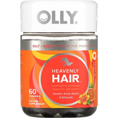 OLLY, Heavenly Hair, agrumes tropicaux, 60 gommes