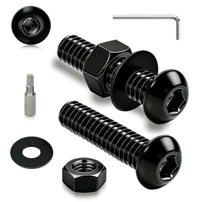 Set van 50 M3 x 35 mm Platte Hoofd Schroeven met Moeren en Ringen - Ideaal voor Bevestiging en Montage