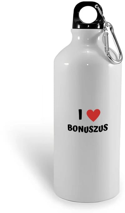 Hacebo® - I love bonuszus waterfles - Zus - de liefste bonuszus - verjaardag - cadeautje voor zus - zus artikelen - kado - geschenk - water fles - 400ML