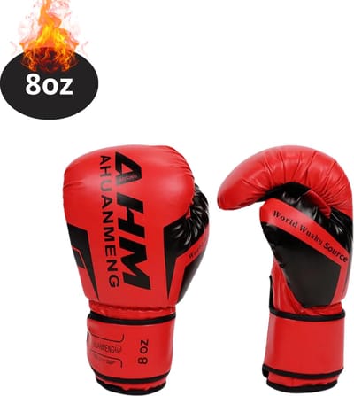 Nivard Bokshandschoenen - Kickboks Handschoenen - Boxing Gloves Set - Vecht Handschoenen - Heren - Dames - Rood - 8 oz