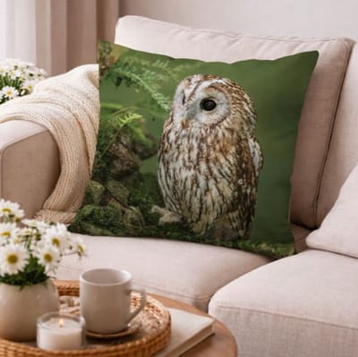 Velvet Enchanted Owls Collection Kussenhoes - Uil - 45x45 cm
