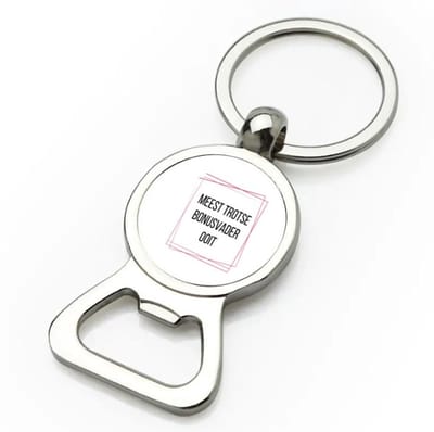 Akyol - meest trotse bonusvader ooit flesopener - Papa - trotse bonusvader - vader cadeautjes - vaderdag - verjaardagscadeau - verjaardag - cadeau - geschenk - kado - gift - vader artikelen - 9 bij 3 cm