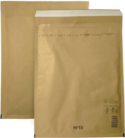 10 Stuks Noppenenveloppe H8 290x370mm Bruin - Gewatteerde Recycling Scheurbestendige Verzendzak met Luchtfolie