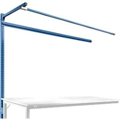 Opbouwframe met giek, Aanbouwtafel SPECIAAL werktafel-/werkbank UNIVERSAL/PROFI, 2000 mm, briljantblauw