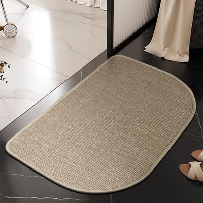 Huishoudelijke Deurmat Toilet Toilet Sneldrogend Tapijt Toilet Vloermat Absorberende Antislip Mat Badkamerdeur 40 * 60CM