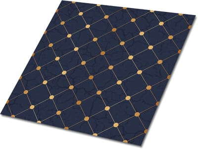 Tulup PVC Tegels - Ruitpatroon Vinyl Tegels - 30 cm x 30 cm - Blauw Wand PVC Tegels - 9 stuks - Zelfklevende Vinyltegels - Geometrisch Plaktegels - Vinyl Tegels Zelfklevend - Plaktegels keuken en Badkamer