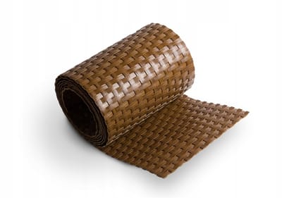 KADAX Hekband van technorattan, 19 x 255 cm, 10 kleuren, privacystrepen, privacyrol, windscherm, voor balkon, terras, weerbestendige omheining, tuinhek (honing)