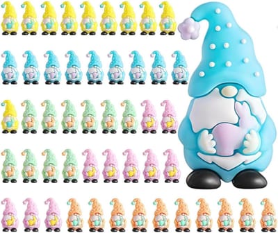 Miniatuur tuindecoratie - Feestelijke sculpturen - Tuin aankleden - 50-delige set - 63 x 126 cm - Multicolor