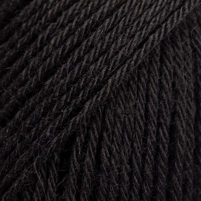 DROPS Nord Uni Colour - 02 zwart - Wol Garen