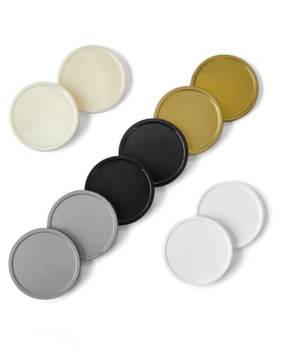 CombiCraft Kleurenmix blanco plastic munten 29mm 5 luxe kleuren - 500 stuks