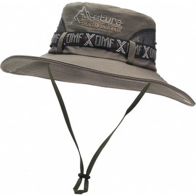 Chapeau Bob Large Bord Homme Mode Filet Protection UV Chapeau de Pêcheur Respirant Casquette Panama Randonnée Escalade gray