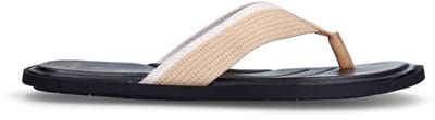 Manfield - Heren - Beige canvas slipper - Maat 40
