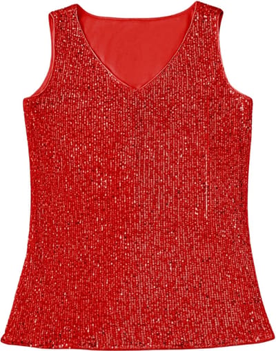 Livano Topje Dames - Kleding - Shirt - Blouse - Kort - Volwassen - Rood - Maat S