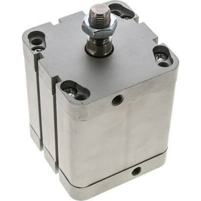 ISO 21287 Compacte Dubbelwerkende Cilinder 80-60mm - Magnetisch - Mannelijke Stang