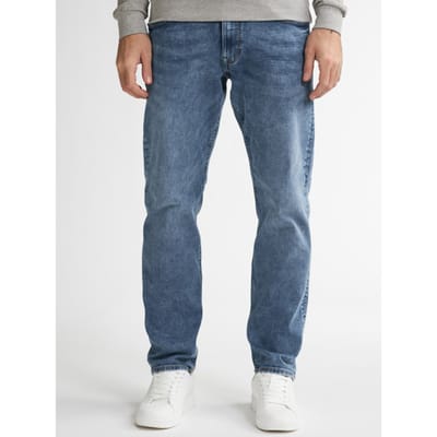 Petrol Industries Heren Jeans Regular Tapered Fit Russel - Spijkerbroek - Stretchdenim - Essentials Collection - Blauw - Maat W33L32