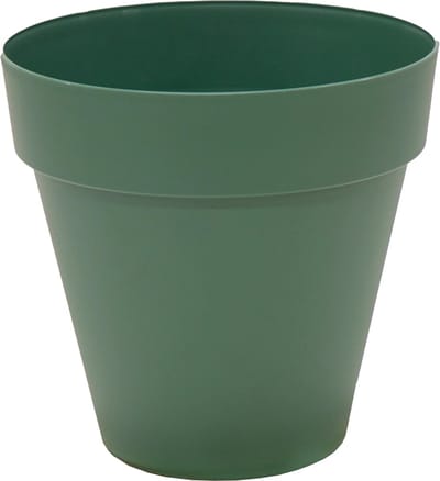 Mega Collections Plantenpot - kunststof - donkergroen - binnen/buiten - D39xH35 cm - bloempot