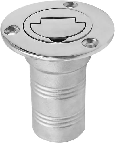 38 mm bootdeck-brandstofvulling, roestvrijstalen tankdeksel met sleutelsluiting en waterinjectie-aansluiting voor boten, vrachtwagens en caravans