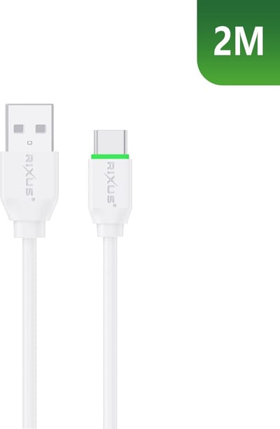 Rixus RXU82C Boost Data Cable USB-C 2m White