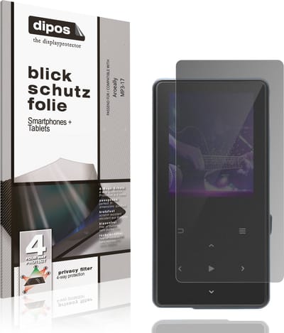 dipos – Matte Privacy Screenprotector geschikt voor Aroeally MP3-17 | Anti-Spy Beschermfolie