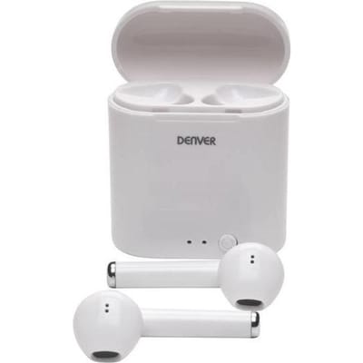 Denver Draadloze Oordopjes met Oplaad Case - Earbuds Wireless - Bluetooth - TWE36 - Wit
