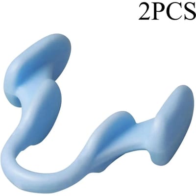2 stuks Mini Anti-Snurk Apparaat Silicone Elastische Neusklem Anti-Snurk Benodigdheden Om Snurken Te Voorkomen Goede Slaap 2PCS blauw