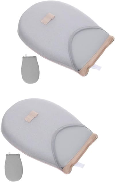 Stoomhandschoen Kleding - Strijk Protector - Kleding Stomen - Warmte Isolatie - 2 Stuks - Lichtgrijs