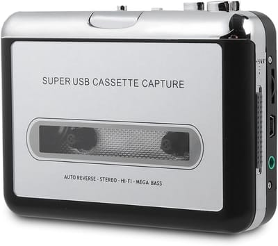 DailySupplies® Cassette Speler - Walkman -Zwart met Zilver