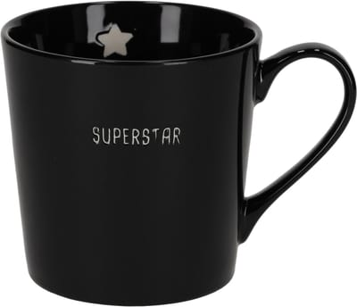 JENS Living - Shiny Mok - Zwart - SUPERSTAR - 370 ml