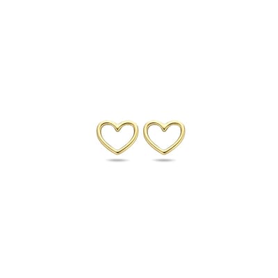 Sparkle14 Oorknoppen Hart 5 mm - Goud