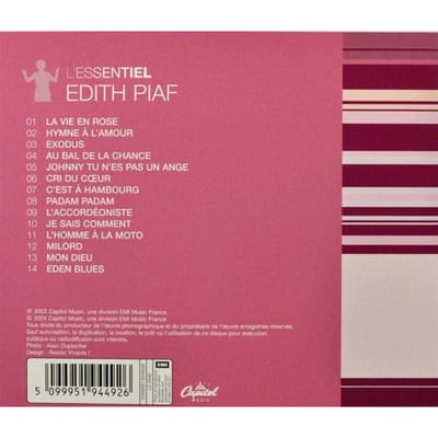 Edith Piaf - L'Essentiel CD