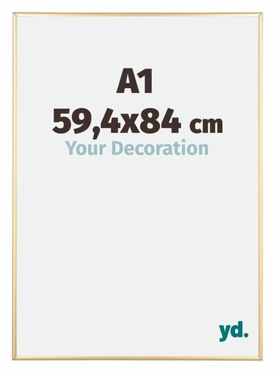 Your Decoration - Puzzellijst 59,4x84 cm - Goud - Puzzellijst 1500-2000 stukjes - Aluminium Fotolijst - Kent