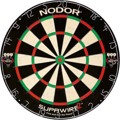 Professioneel Dartbord met Zwart Haar Borstels - Standaard Maat