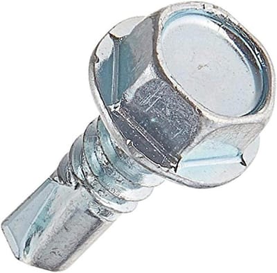 Zelfborende Schroeven - Plaatschroeven Metaal - Metaal Bevestigen - Zelfborend Punt - 1/4 x 3/4 inch - Zink