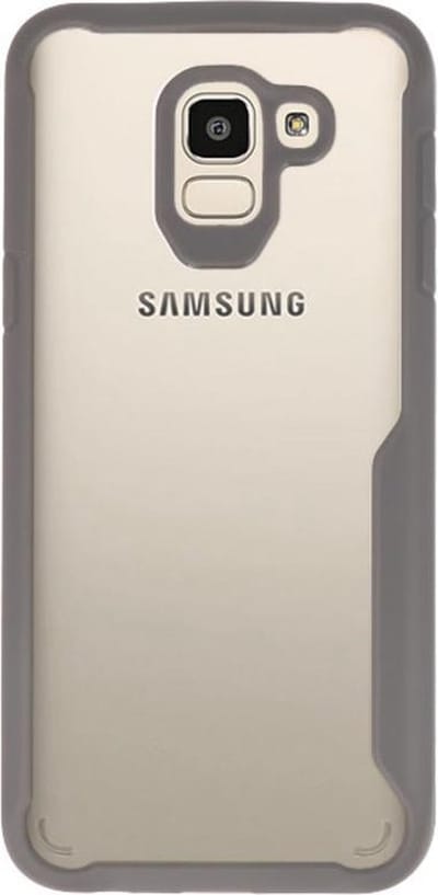 Rood Focus Transparant Hard Cases Samsung Galaxy J6