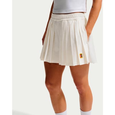 Nike Court Dri-Fit High Rise  Shorts Dames-crème