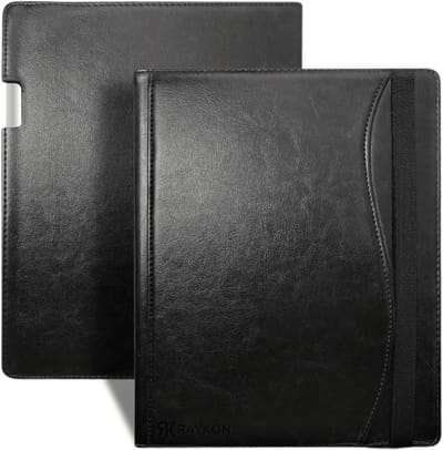 Raykon Luxe Stiksel Hoes Geschikt voor reMarkable Paper Pro - Tablet Cover - Folio - Case - Zwart