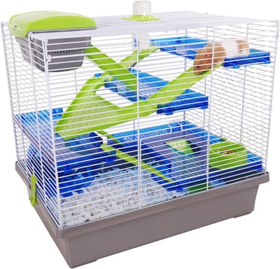 VH Supplies® Rattenkooi - Knaagdierkooi - Hamsterkooi - 50 x 36 x 47 cm