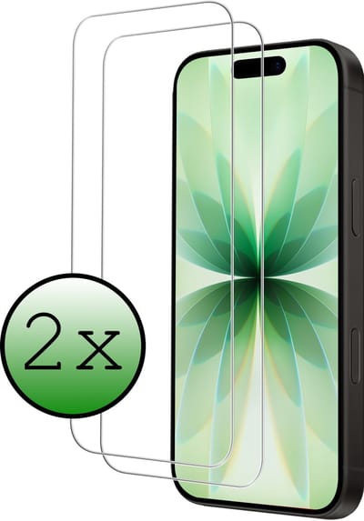 Screenprotector - 2 Stuks Geschikt voor Apple iPhone 17 - Full Cover - Beschermglas - Gehard Glas - Tempered Glass - Screen Protector
