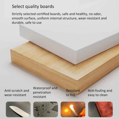 Wandklaptafel - Opvouwbaar bureau - Ruimtebesparend werken - Smal en lang ontwerp - 60 x 40 cm - Teakhout