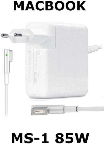 Eisenz - 85W Adapter - MS-1 - Magnetische Oplader - Compatibel met MagSafe 1 - Geschikt voor MacBook Pro 15/17 inch - Wit - EZ2413