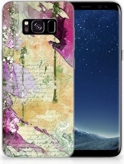 TPU Hoesje voor Hoesje maken Samsung Galaxy S8 Letter Painting