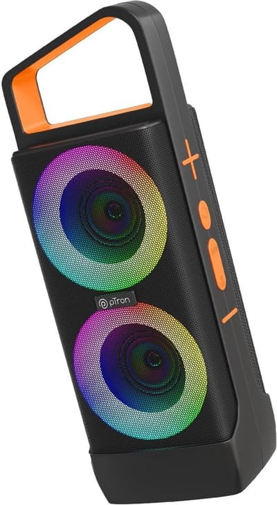 Draadloze Bluetooth Luidspreker met Krachtig Stereogeluid, RGB-Verlichting en 8 Uur Speeltijd