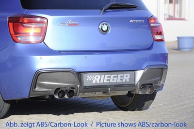 RIEGER - BMW F20 F21 2012-2015 - PERFORMANCE DIFFUSER 4 TIPS - GLOSS BLACK