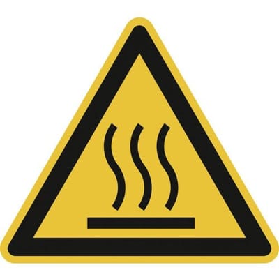 SafetyMarking Waarschuwingsbord Heet oppervlak Zelfklevende folie 25 mm ISO 7010 44 stuk(s)