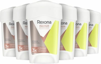 Rexona - Anti-Transpirant Stick - Maximum Protection Stress Control - 6 x 45 ml - Voordeelverpakking