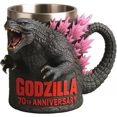 6 Soorten Godzilla Anime Perifere Model Ornament Waterbeker Godzilla 70ste Verjaardag 3D Hars Mok Cartoon Koffiekopjes Kindercadeau 14x12x11cm