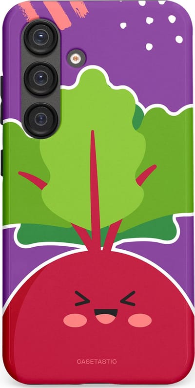 Casetastic Hoesje Geschikt voor Samsung S25 - Stijlvolle Beschermende Duo-layer Case - Kawaii Groenten Look